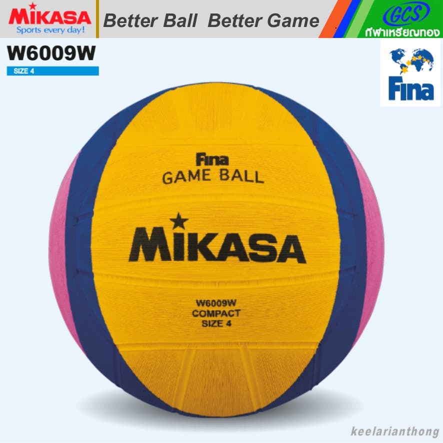 MIKASA W6009W โปโลน้ำ มิกาซ่า เบอร์ 4