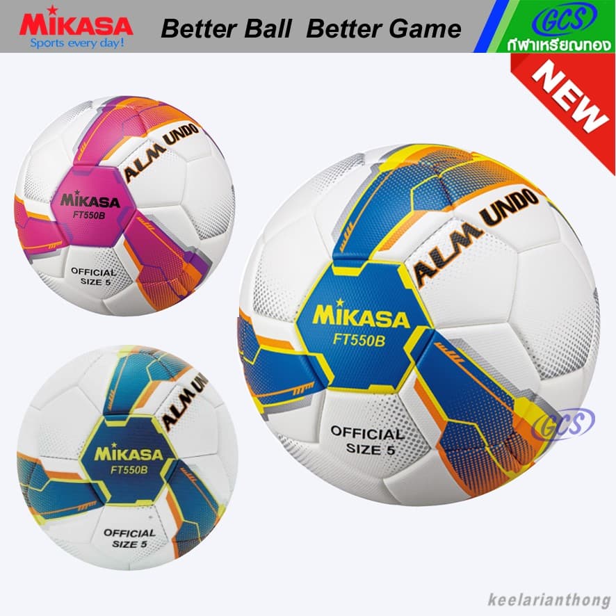 MIKASA FT550B ฟุตบอลหนังอัดPU size 5